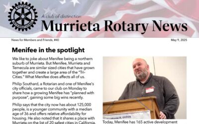 Murrieta Rotary News – May 9, 2025