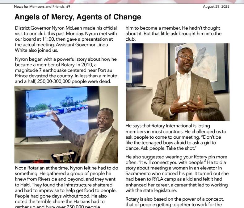 Murrieta Rotary News – August 29th, 2025