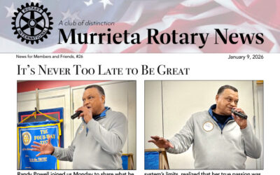 Murrieta Rotary News – January 9th, 2026