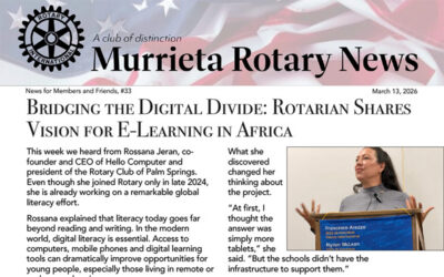 Murrieta Rotary News –  March 13th, 2026