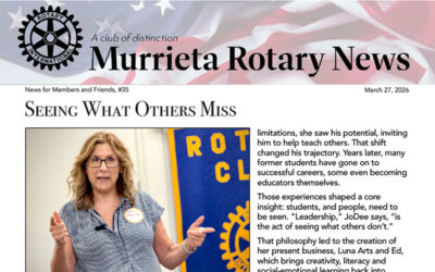Murrieta Rotary News –  March 27th, 2026
